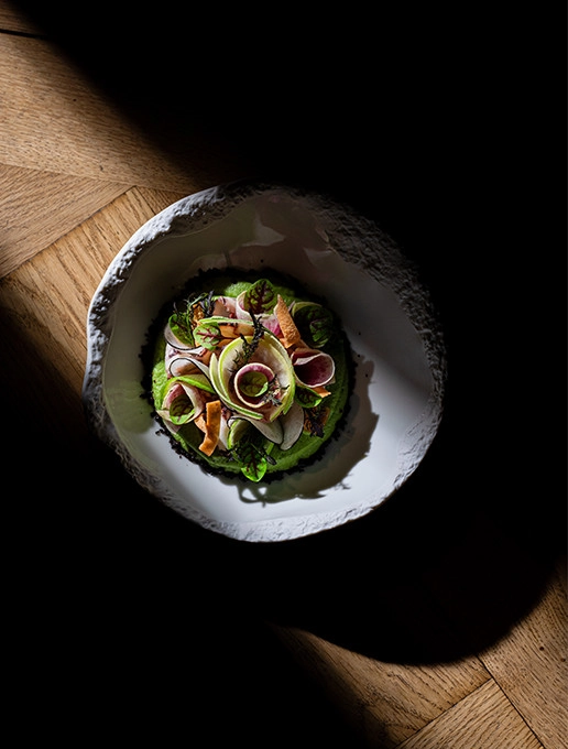 A refreshing starter served during Father’s Day at the Dans le Noir ? restaurant