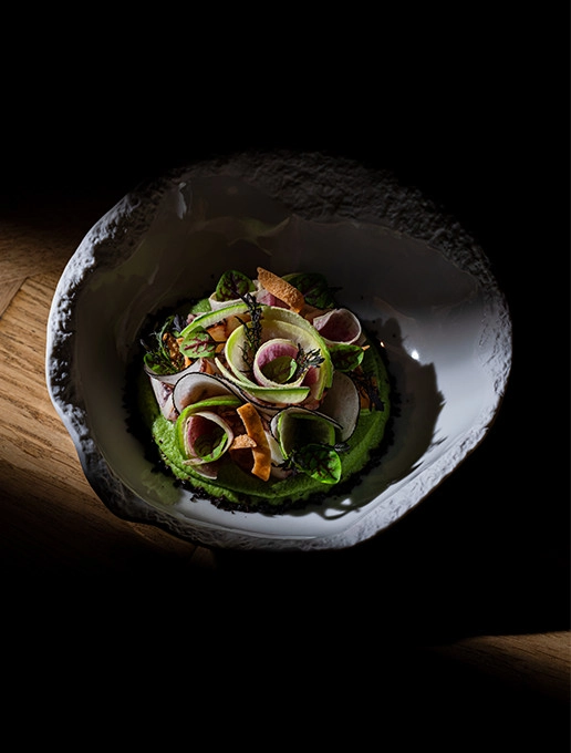Exquisite dish served at Dans le Noir ?