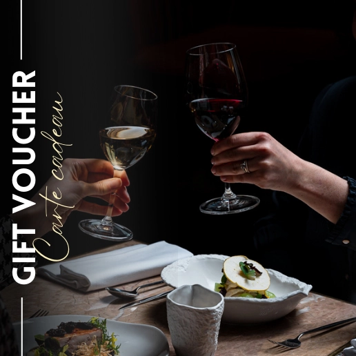 E-Gift voucher - Two course Menu & 1 glass of wine - 2 people