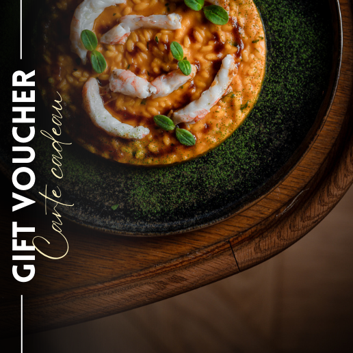 E-Carte Cadeau – Menu Trois Plats – 1 Personne