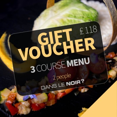 E-Gift voucher - Three course Menu - 2 people