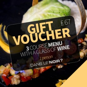 Gift voucher – Restaurant London – Three course menu with glass of wine - Experience