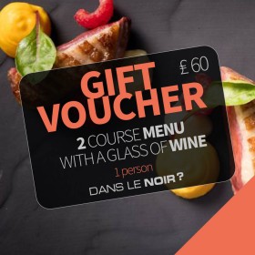 Gift voucher – Restaurant London – Two course menu with glass of wine - Experience