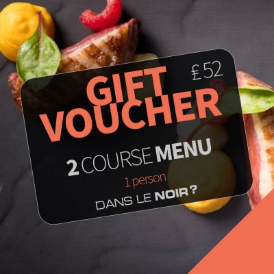 Gift voucher – Restaurant London – Two course menu - Experience