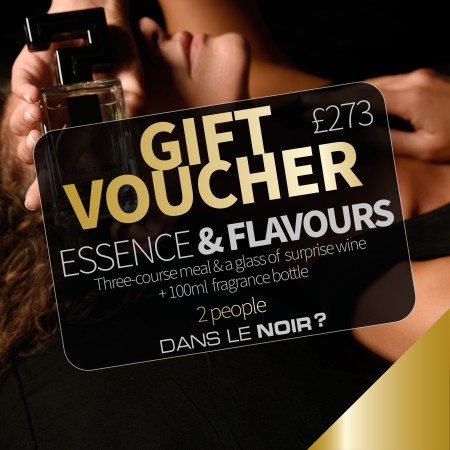 A dinner in the dark with signature perfume Eau de Parfum de Nuit