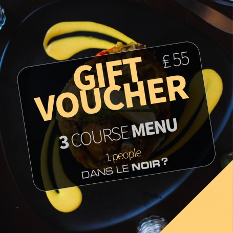 Gift voucher - Three course Menu - 1 person